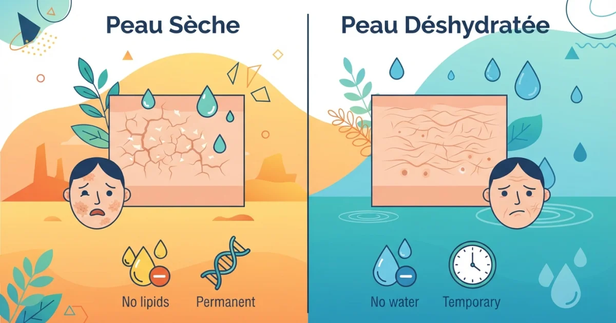 Peau sèche ou peau déshydratée : comment faire la différence ?