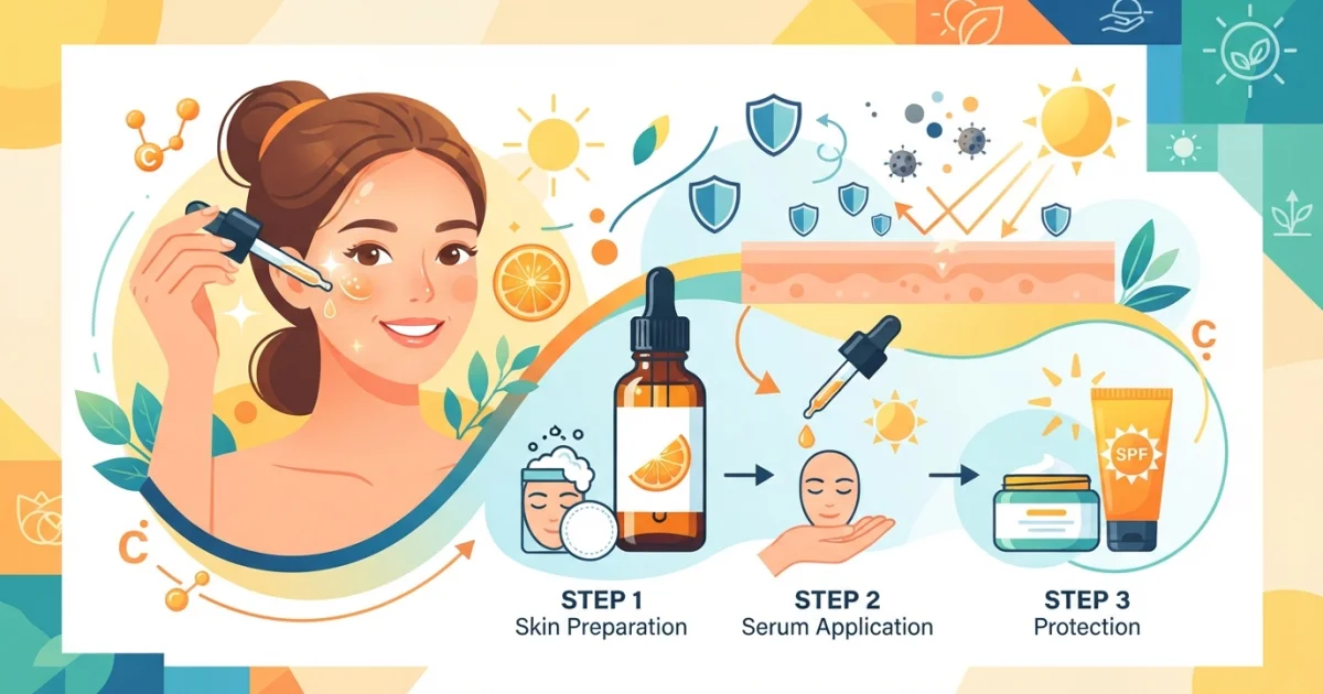 Vitamine C : comment l'utiliser dans une routine de soin simple ?